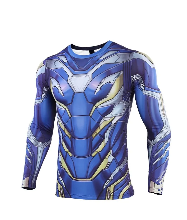 2019 Avengers 4 IRON MAN Long Sleeve Compression Shirt