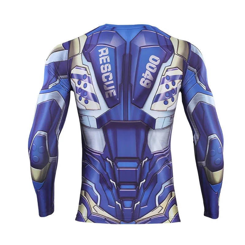 2019 Avengers 4 IRON MAN Long Sleeve Compression Shirt