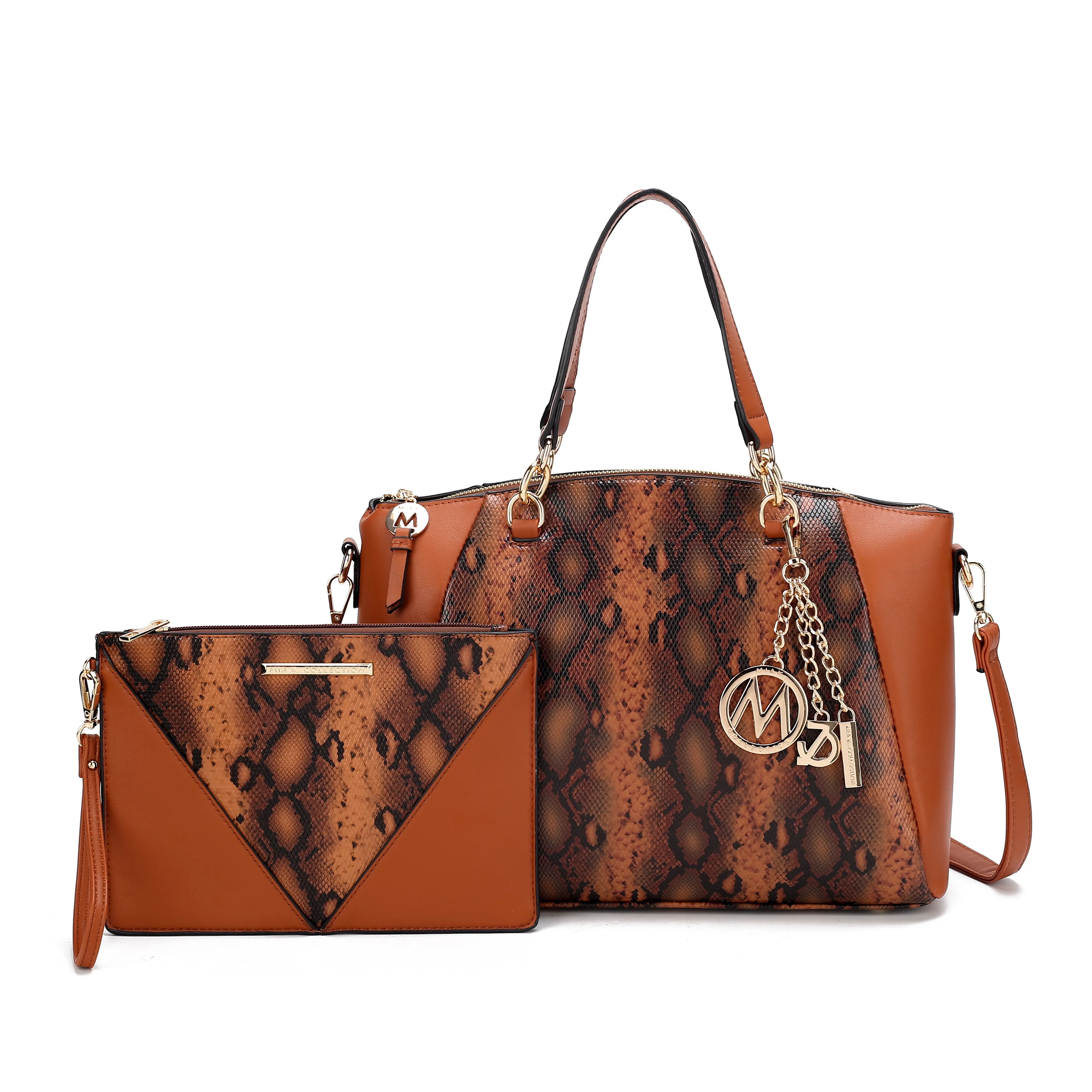 Addison Shoulder Bag and Wristlet Set