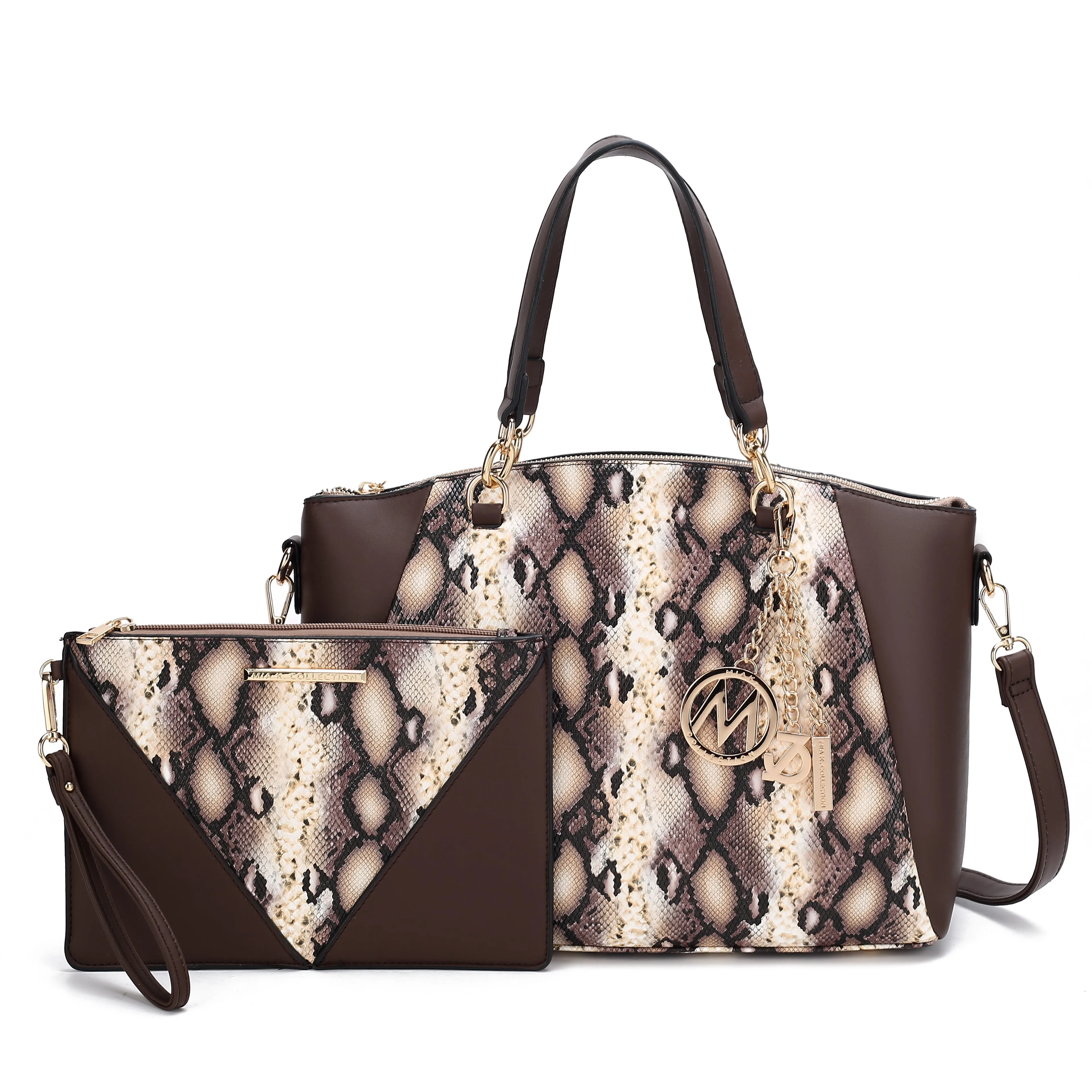 Addison Shoulder Bag and Wristlet Set