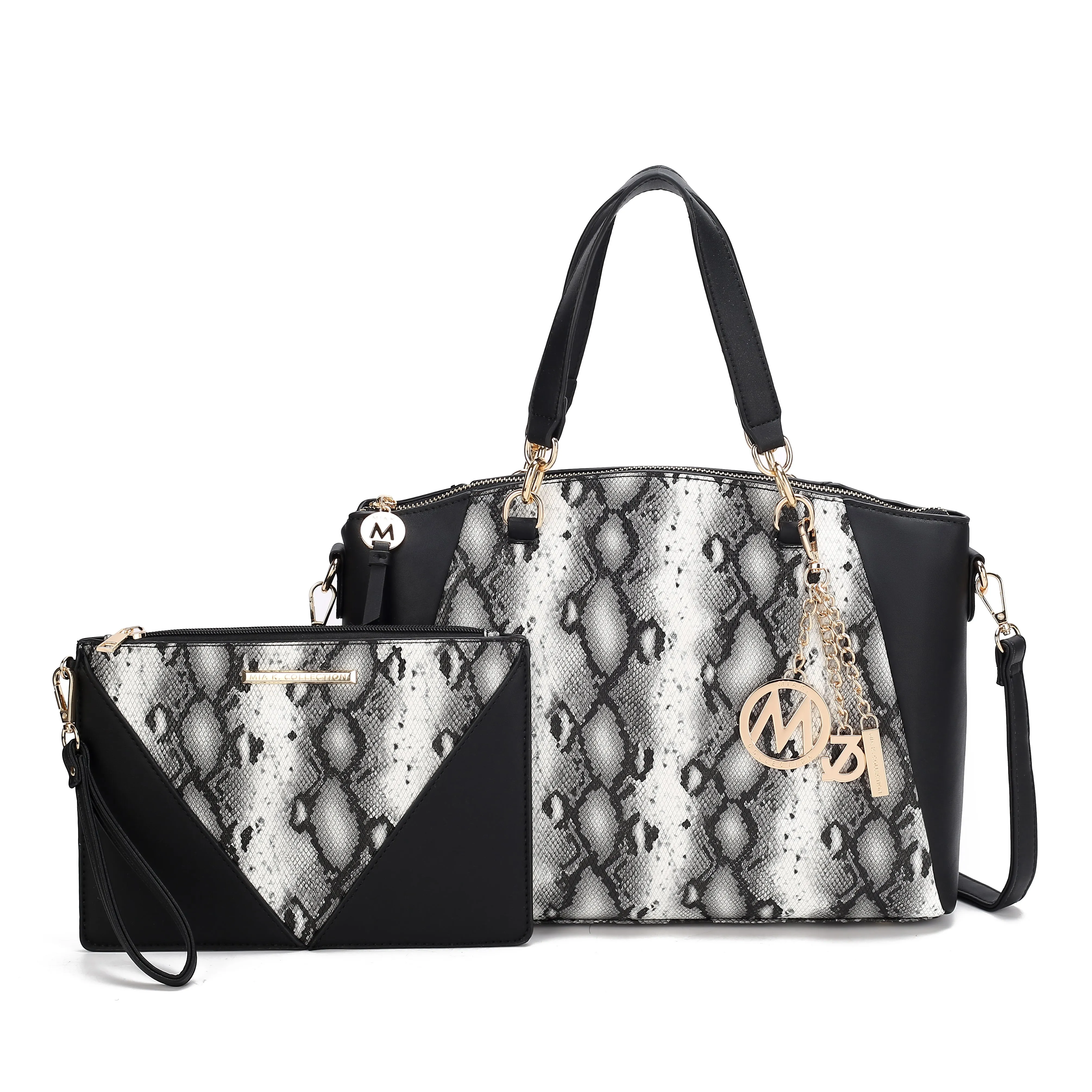 Addison Shoulder Bag and Wristlet Set