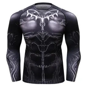 Avengers 3 Infinity War Black Panther Compression Shirt