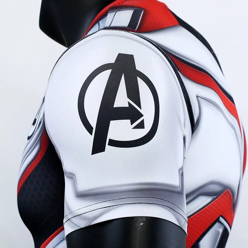 Avengers 4 Endgame 3D Short Sleeve Compression Shirt For Men