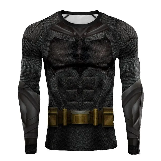 BATMAN Logo Long Sleeve Compression Shirt