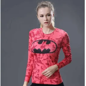 BATMAN Long Sleeve Compression Shirt for Women