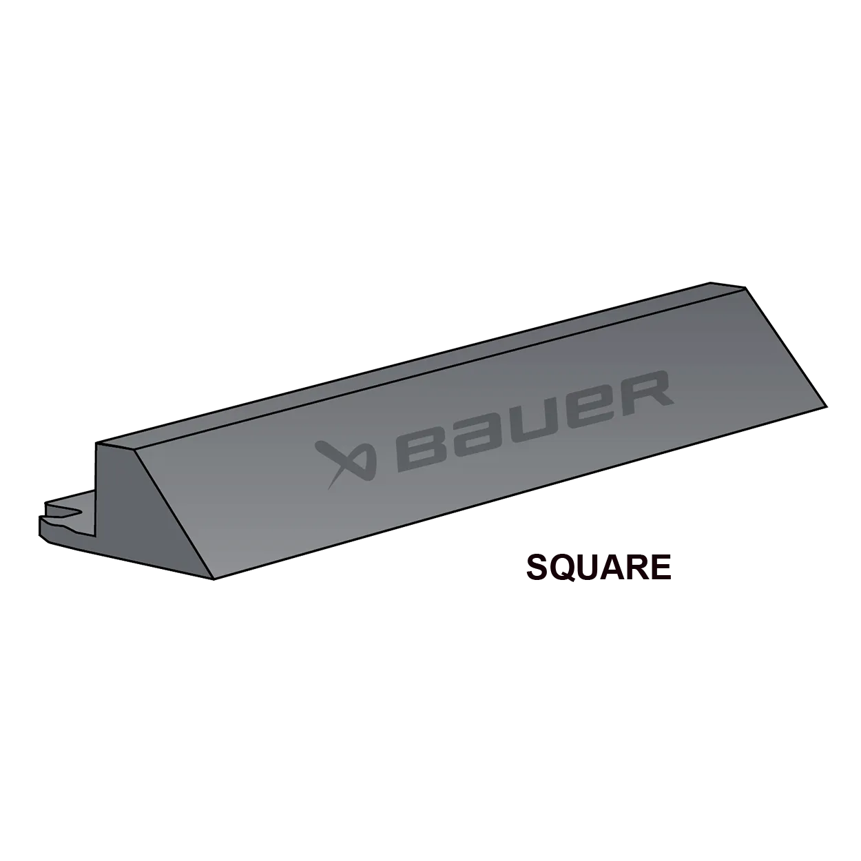 BAUER SYNTHETIC ICE TILE SINGLE SIDE EDGE SQUARE