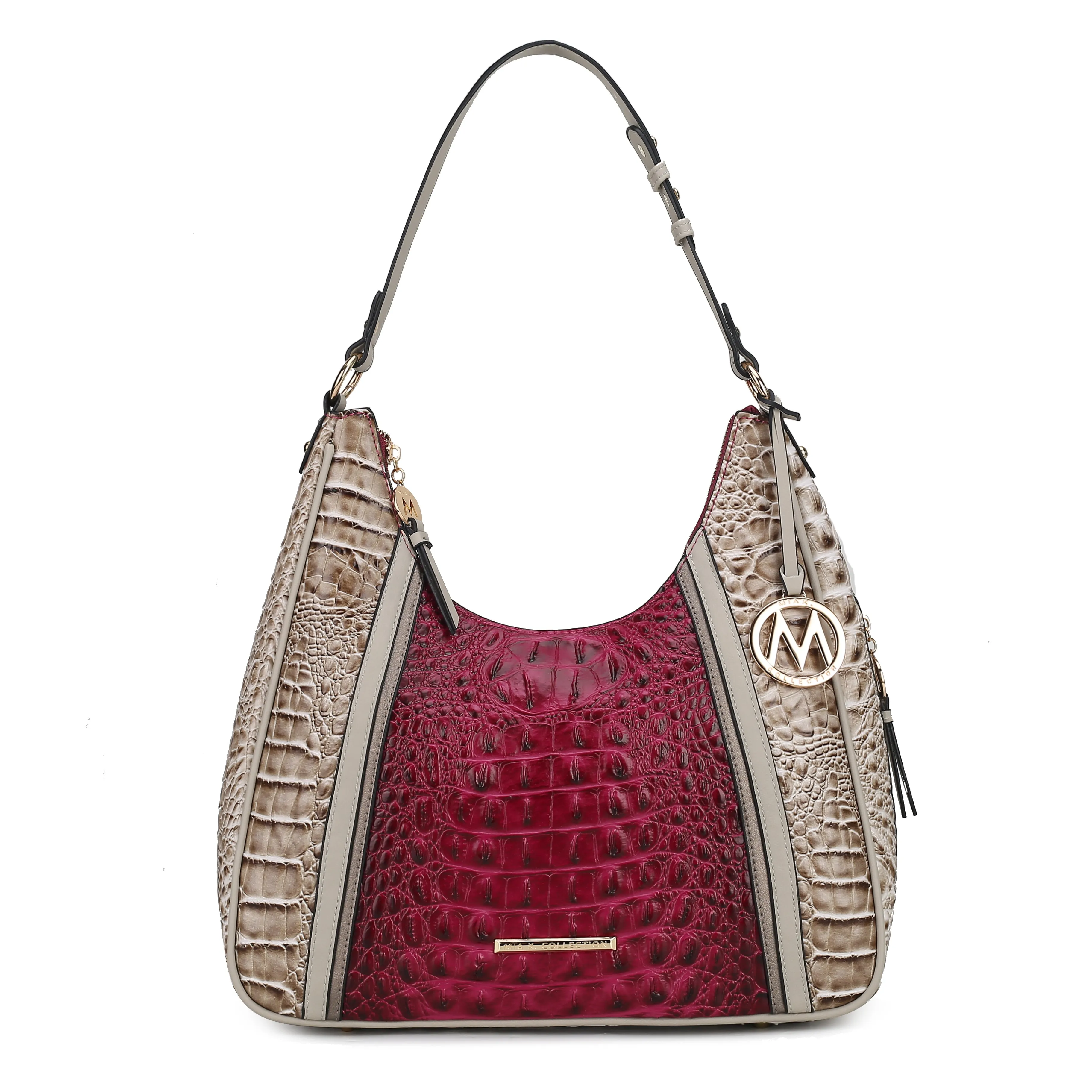 Becket Embossed Shoulder Bag