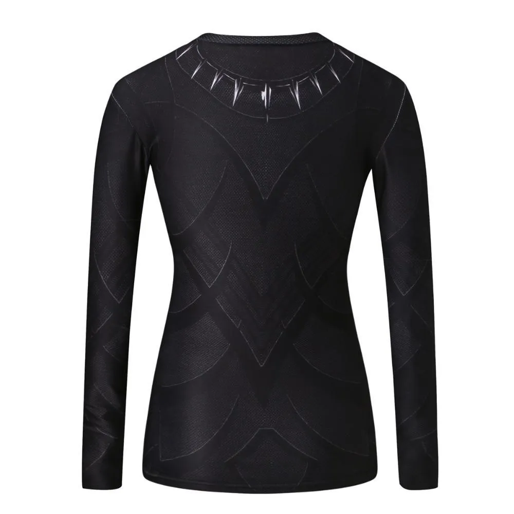 BLACK PANTHER Compression Shirt for Women (Long Sleeve)