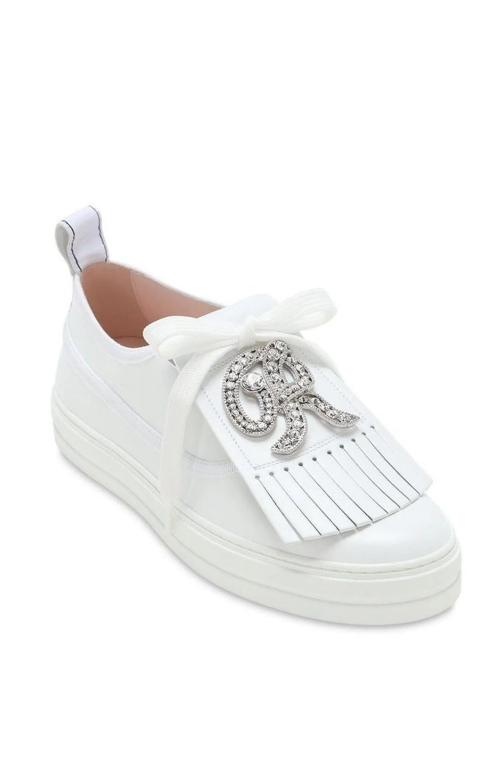 Call Me Vivier Leather Jewel Sneakers