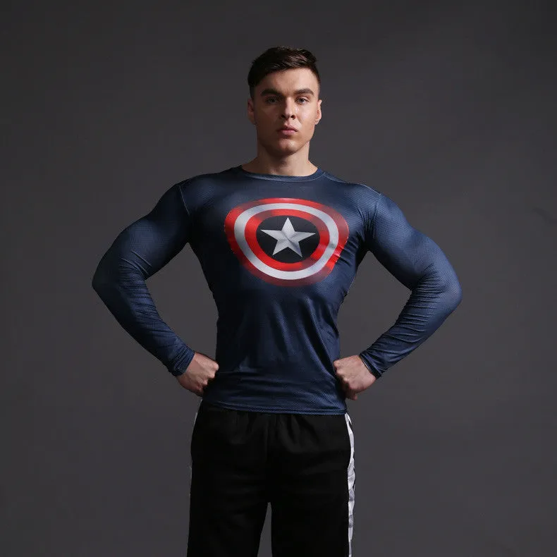 CAPTAIN AMERICA Men Compression Shirt