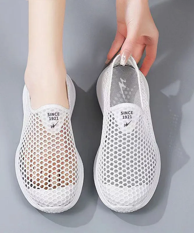 Casual Seven Colors Soft Comfy Hollow Out Flats Shoes