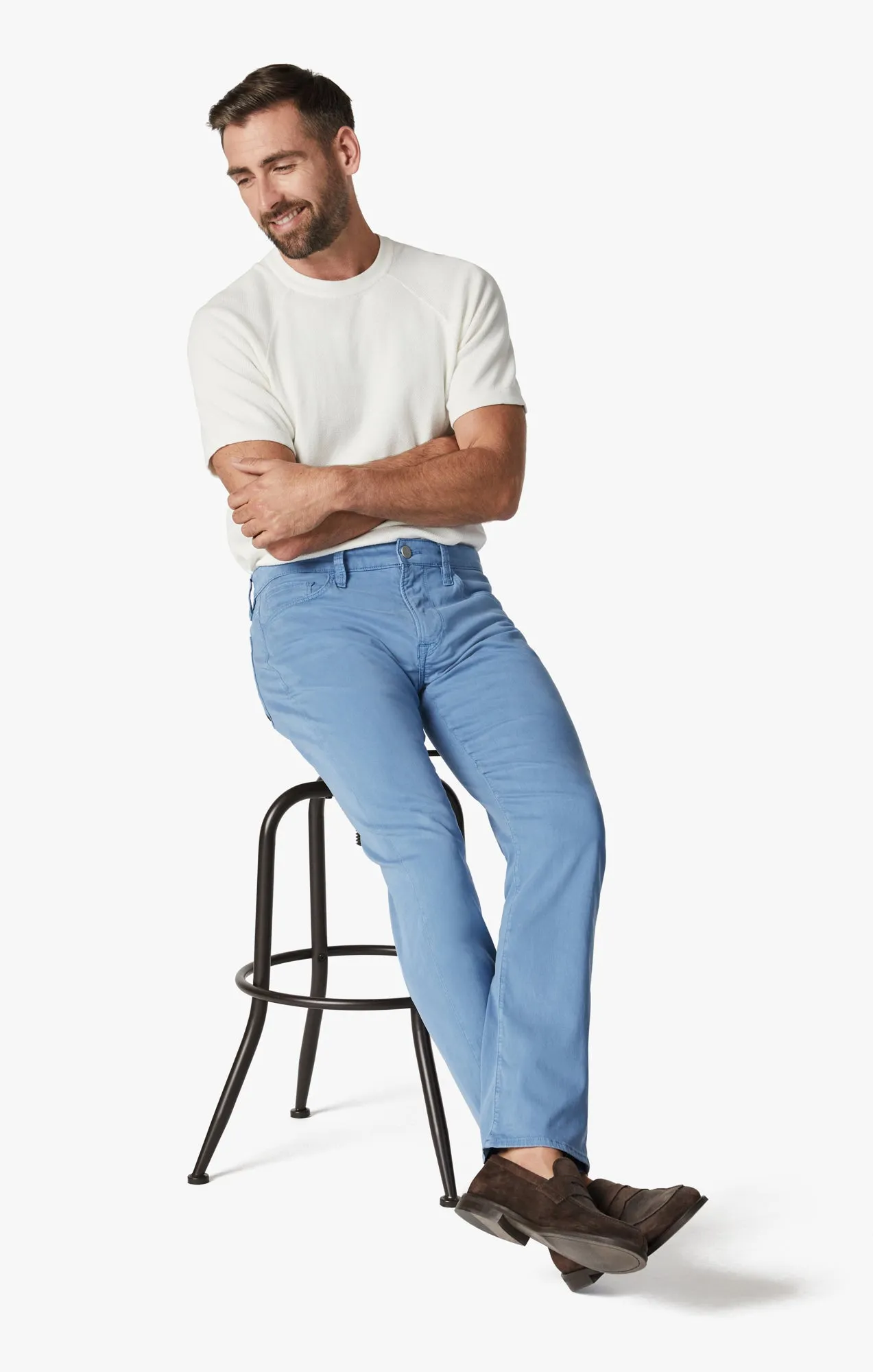 Courage Straight Leg Pants In Quiet Harbor Twill