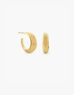 Courbure Hoop Earrings - Gold Vermeil