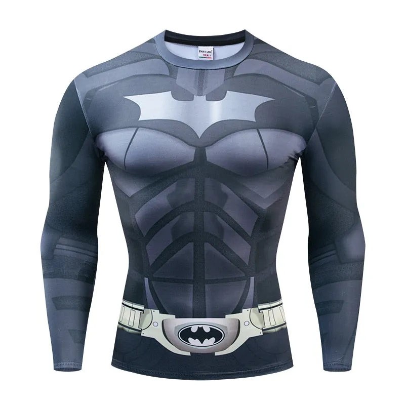 Dark BATMAN Long Sleeve Compression Shirt