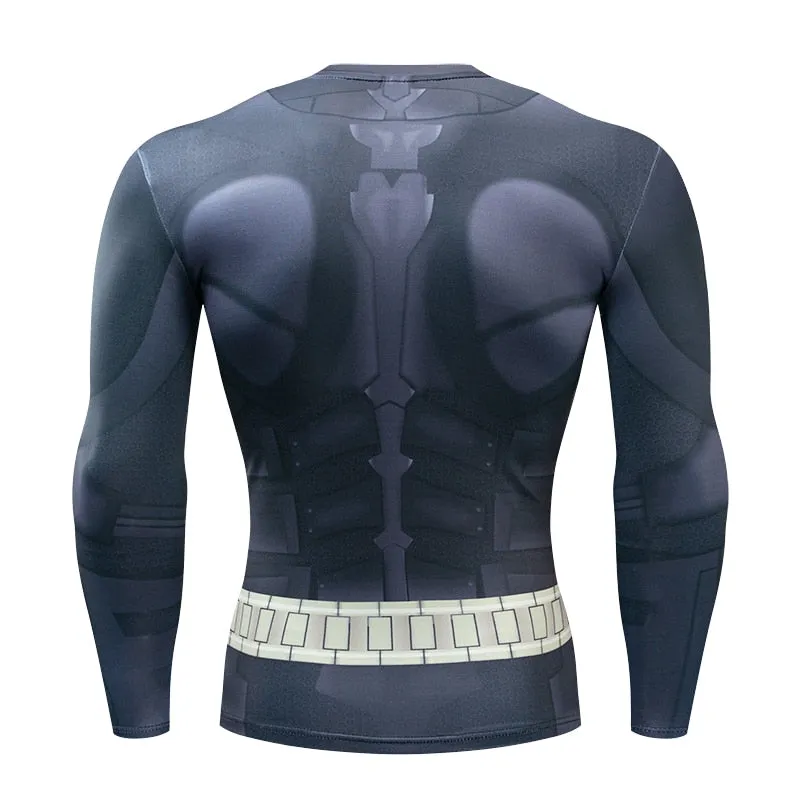 Dark BATMAN Long Sleeve Compression Shirt