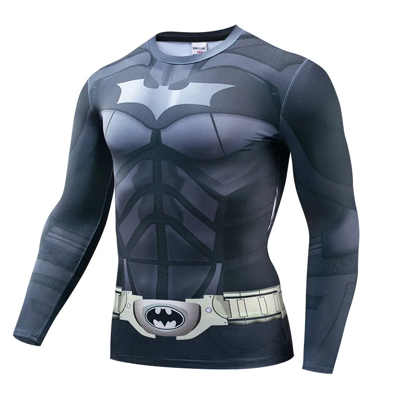 Dark BATMAN Long Sleeve Compression Shirt