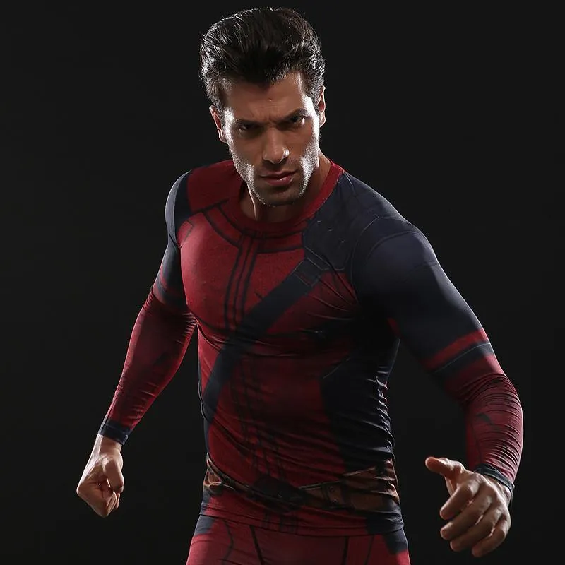 Deadpool 2 Long Sleeve Compression Shirt for Men