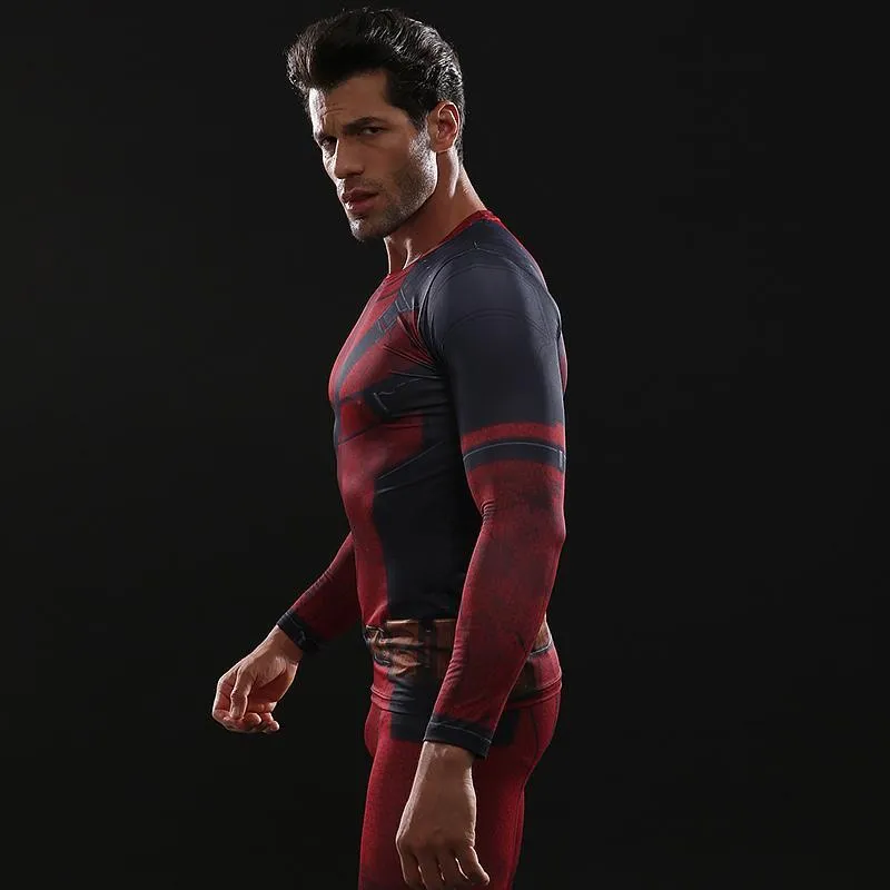 Deadpool 2 Long Sleeve Compression Shirt for Men