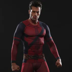 Deadpool 2 Long Sleeve Compression Shirt for Men