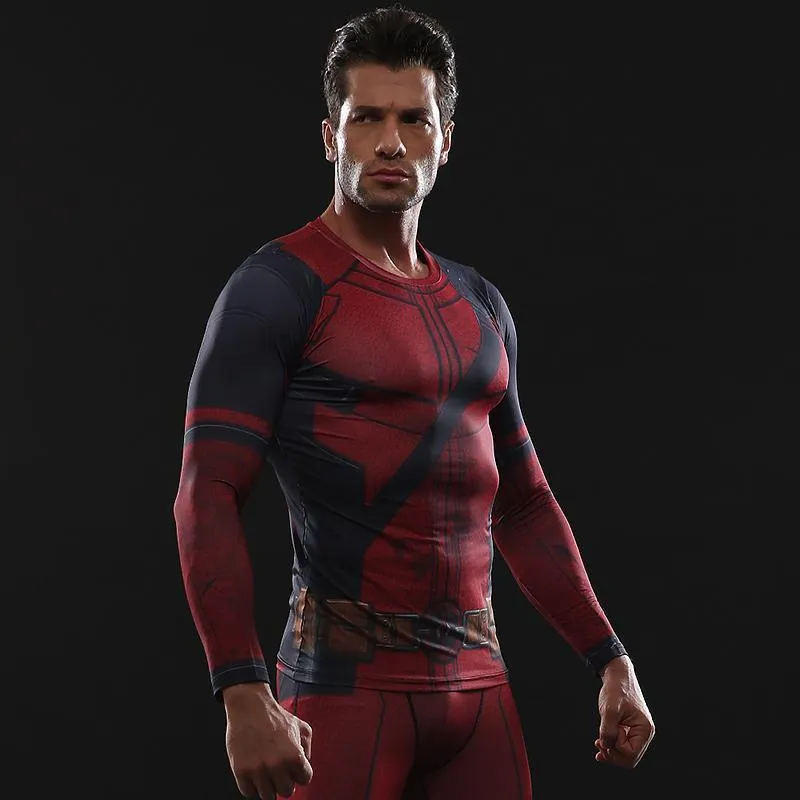 Deadpool 2 Long Sleeve Compression Shirt for Men