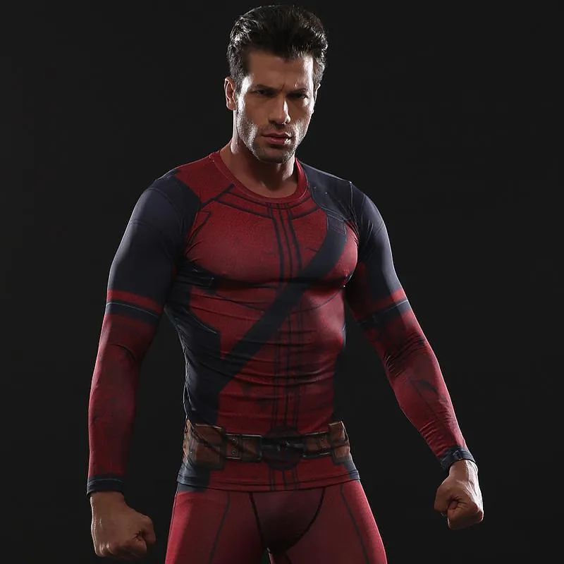 Deadpool 2 Long Sleeve Compression Shirt for Men