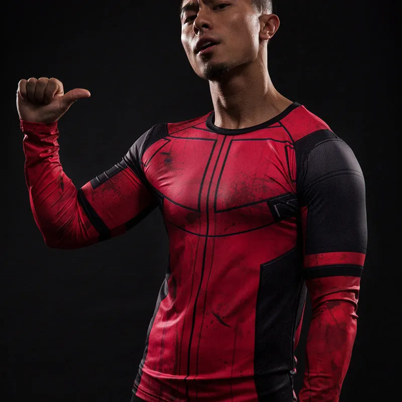 DEADPOOL Compression Shirt for Men (Long Sleeve)