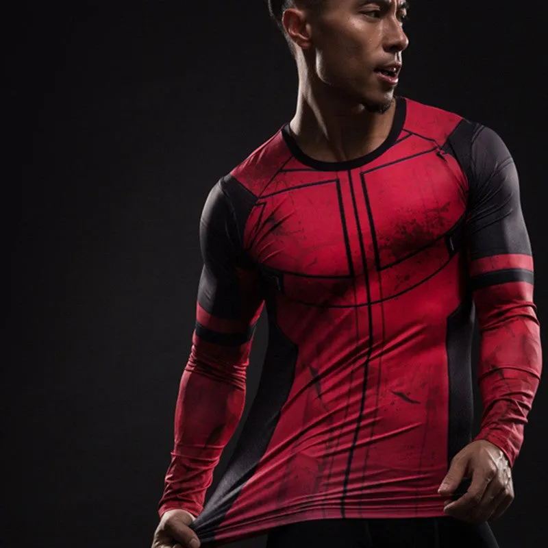 DEADPOOL Compression Shirt for Men (Long Sleeve)