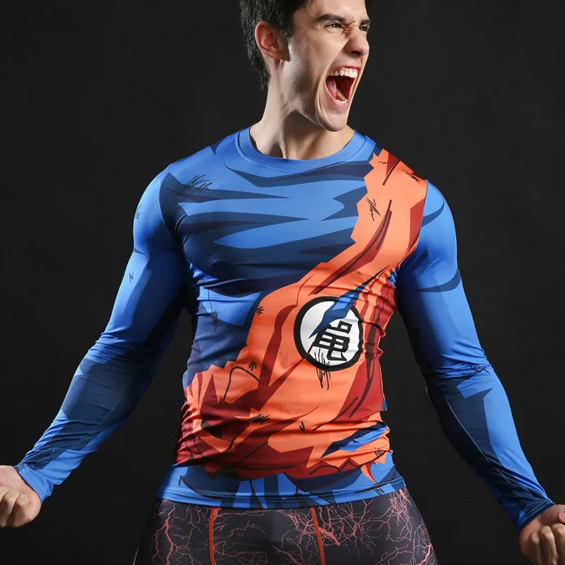 DRAGON BALL Goku Compression Shirt for Men (Long Sleeve)