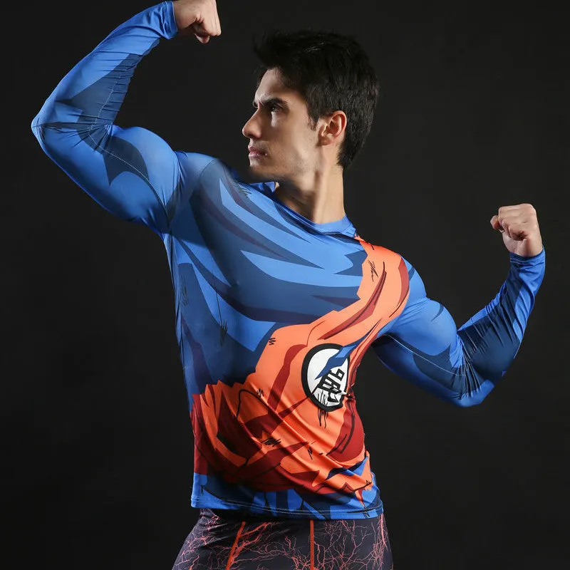 DRAGON BALL Goku Compression Shirt for Men (Long Sleeve)