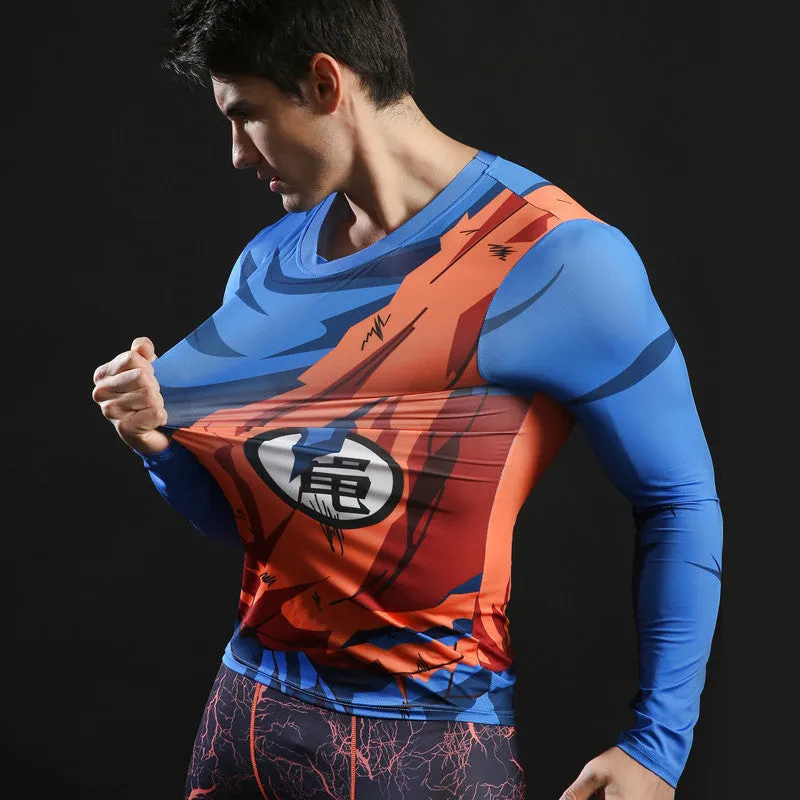 DRAGON BALL Goku Compression Shirt for Men (Long Sleeve)