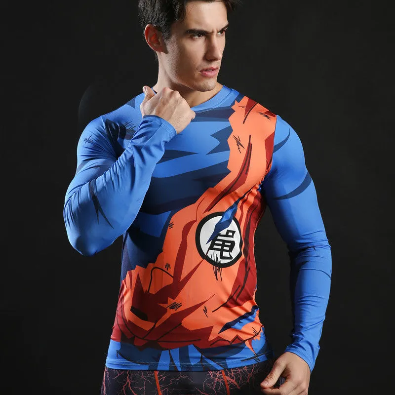 DRAGON BALL Goku Compression Shirt for Men (Long Sleeve)