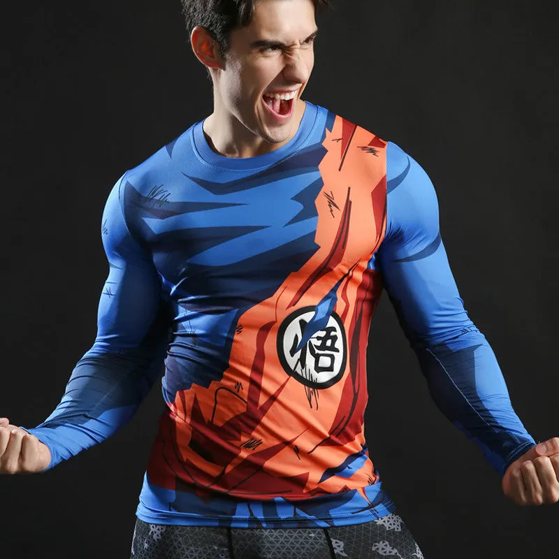 DRAGON BALL Goku Compression Shirt for Men (Long Sleeve)