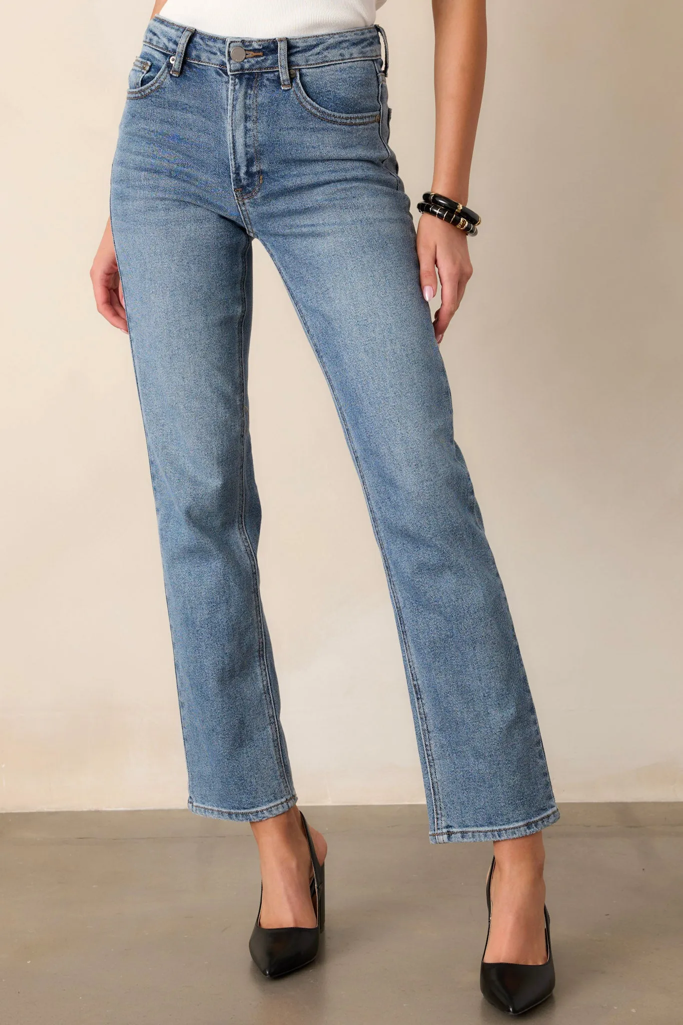 Dusk Enchantment Medium Wash Straight Leg Jeans