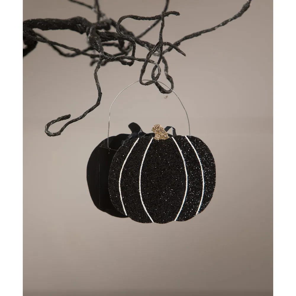 Glittered Pumpkin Basket