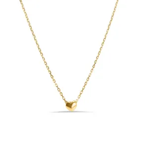 Gold Plated 925 Sterling Silver Small Heart Necklace