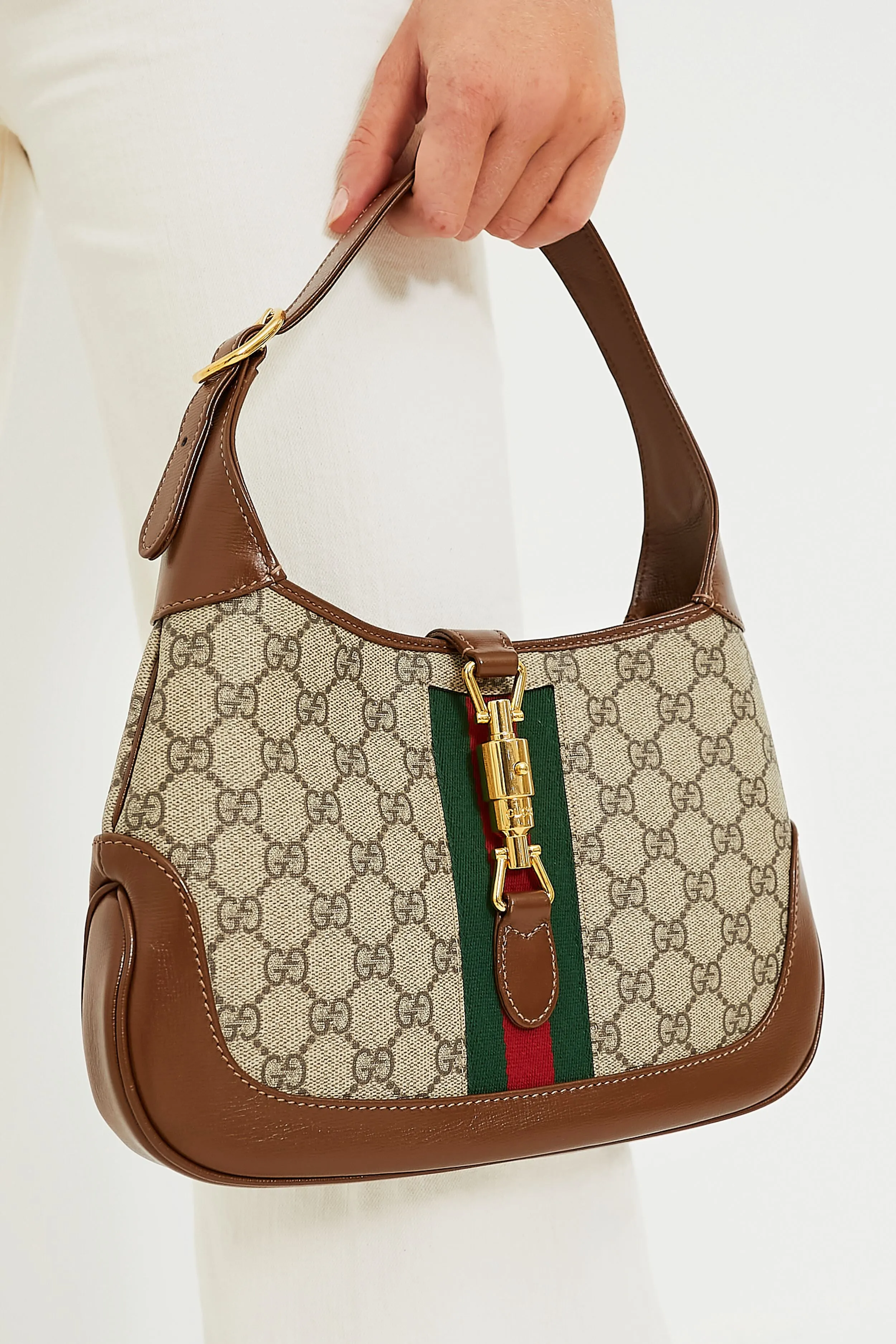 Gucci GG Canvas Small Jackie 1961 Shoulder Bag