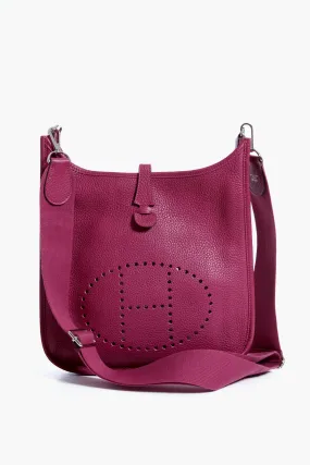 Hermes Purple Clemence Evelyn III PM