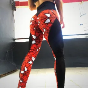 High Waist SPIDERMAN Fitness Leggings for Women