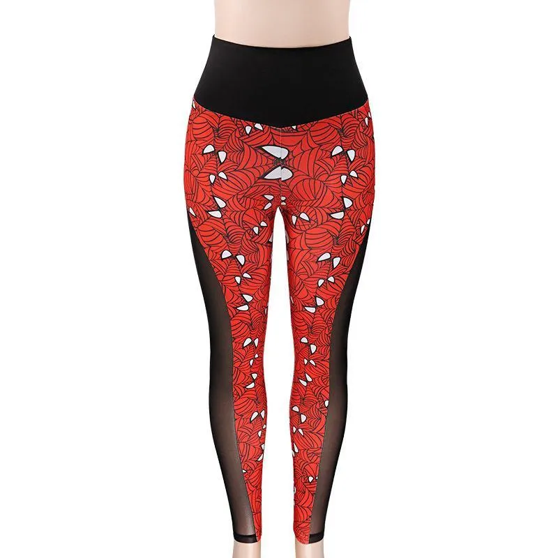 High Waist SPIDERMAN Fitness Leggings for Women