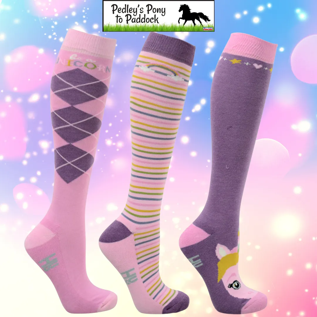 HyFASHION Little Unicorn Socks (Pack of 3)