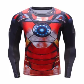 IRON MAN Compression Shirt for Men (Long Sleeve)