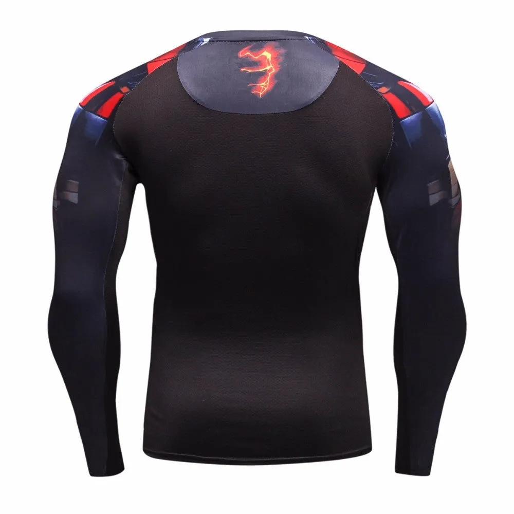 IRON MAN Compression Shirt for Men (Long Sleeve)