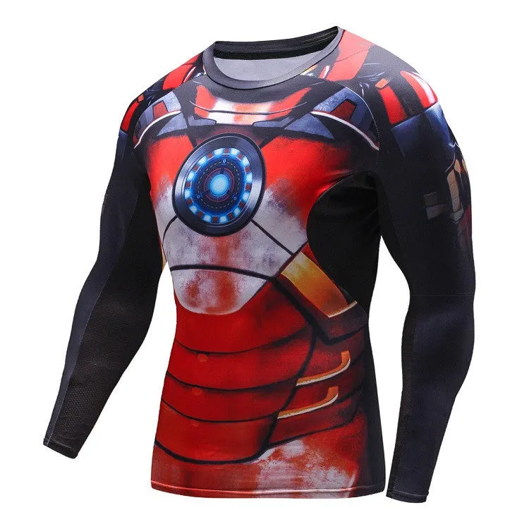 IRON MAN Compression Shirt for Men (Long Sleeve)