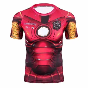 IRON MAN Compression Shirt for Men (Short Sleeve)