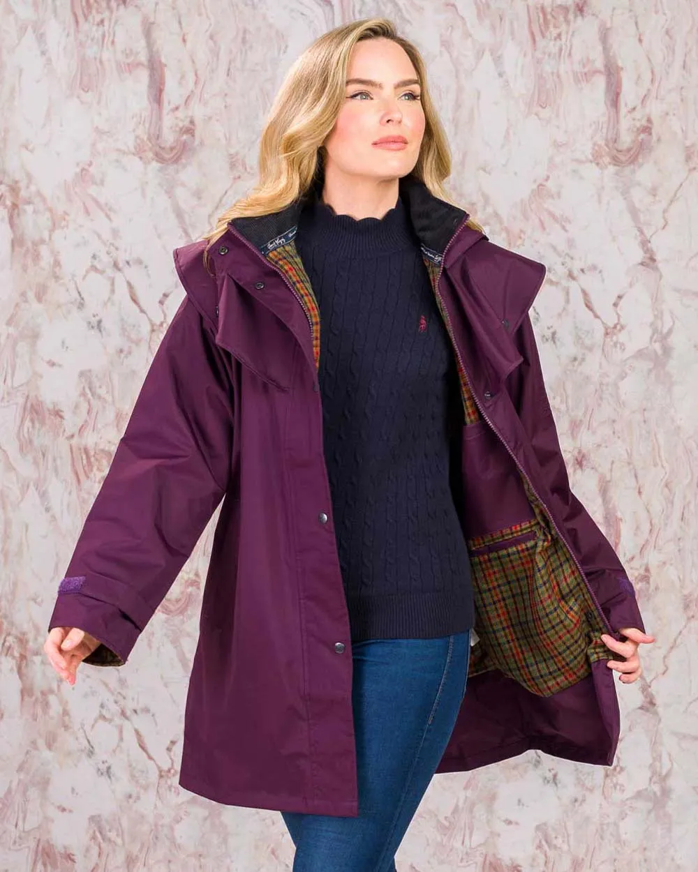 Jack Murphy Cotswold Ladies Waterproof 3/4 Coat