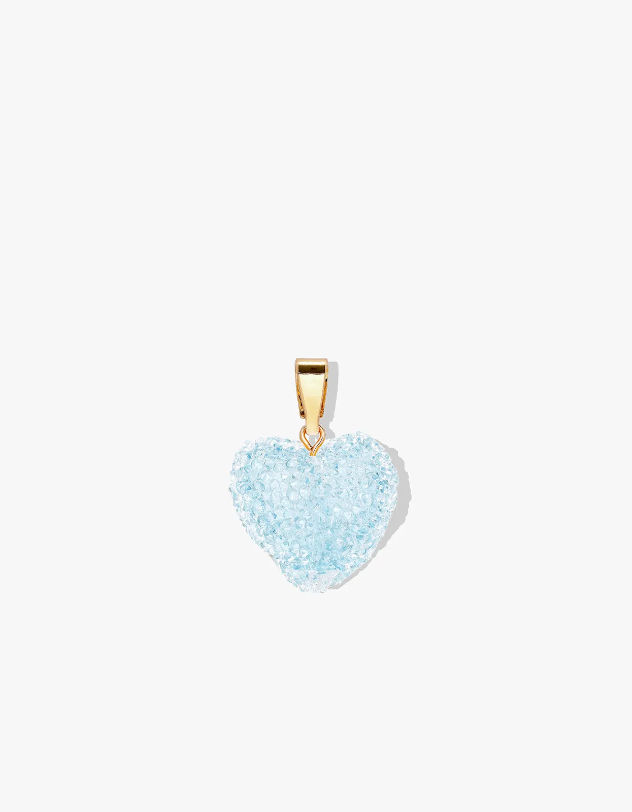 Jelly Heart Pendant - Baby Blue