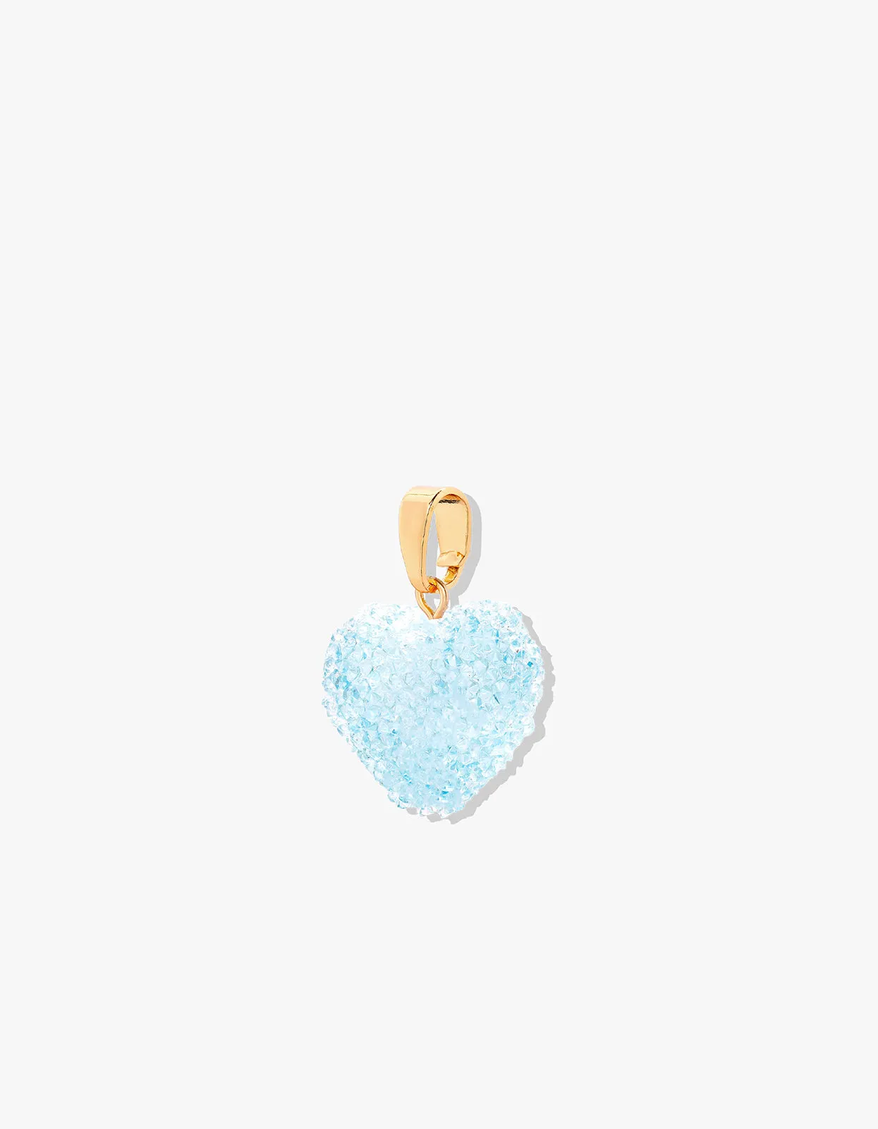 Jelly Heart Pendant - Baby Blue