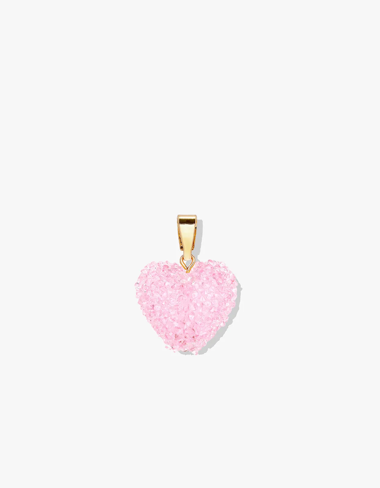 Jelly Heart Pendant - Baby Pink