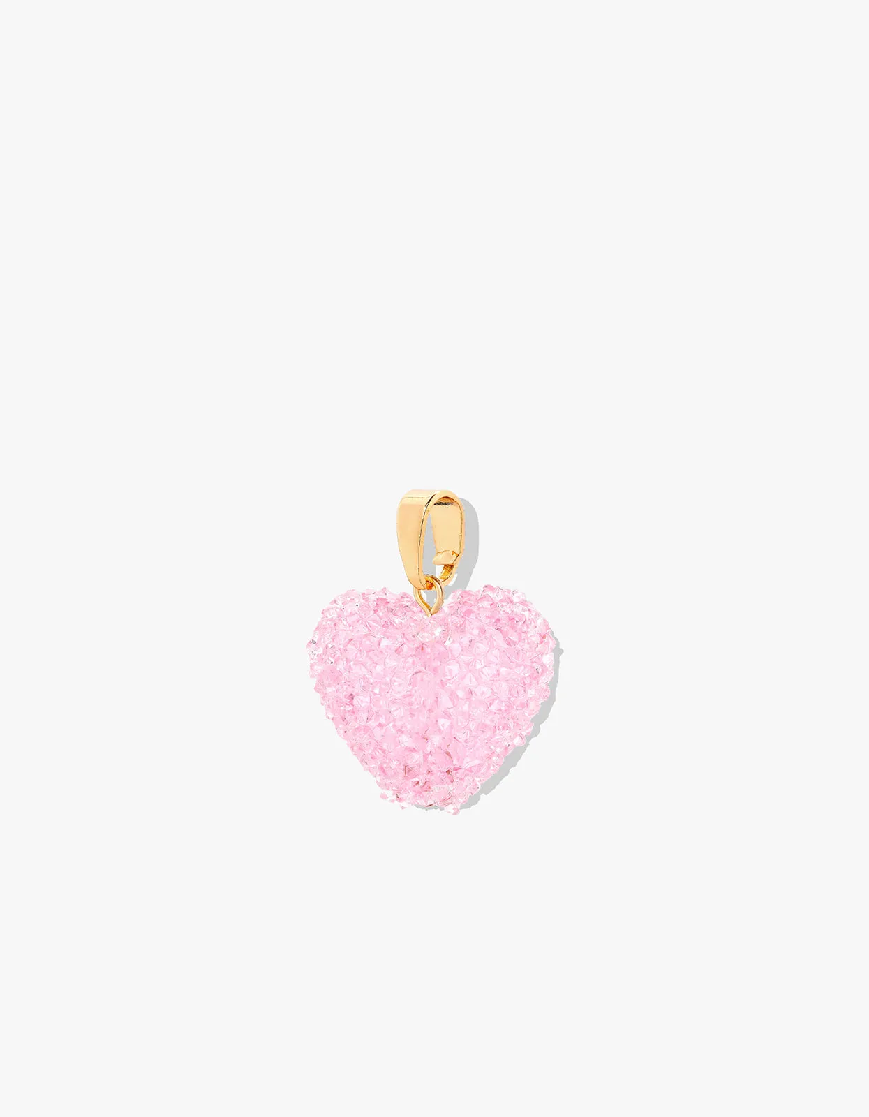 Jelly Heart Pendant - Baby Pink