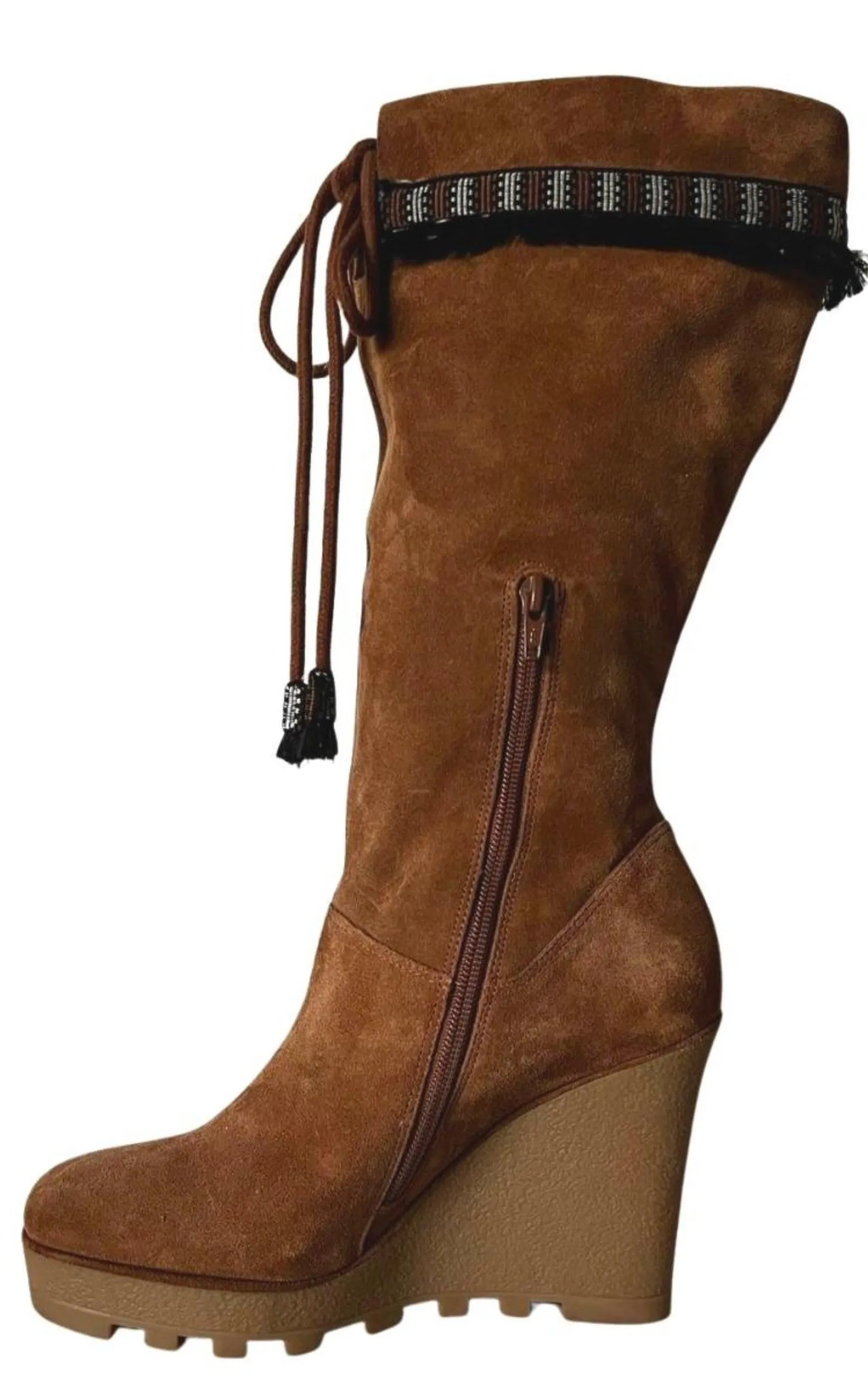 Jimson Suede Wedge Boots